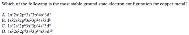 chem electron states questions